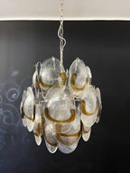 Vintage Murano Transparent Amber Chandelier product image