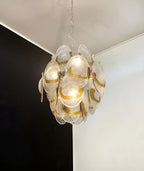 Vintage Murano Transparent Amber Chandelier product image