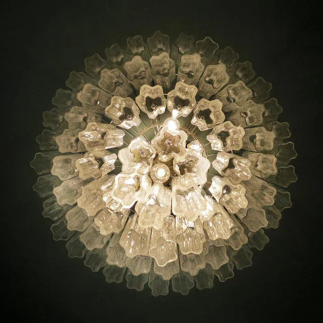 Vintage Murano Transparent Glass Chandelier product image