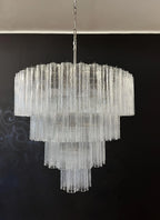 Vintage Murano Transparent Glass Chandelier product image