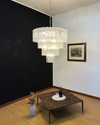 Vintage Murano Transparent Glass Chandelier product image