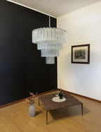 Vintage Murano Transparent Glass Chandelier product image