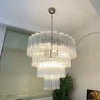 Vintage Murano Transparent Glass Chandelier product image