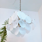 Vintage Murano White Disks Chandelier product image