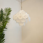 Vintage Murano White Disks Chandelier product image