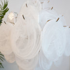 Vintage Murano White Disks Chandelier product image