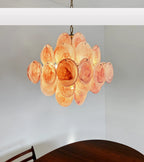 Vintage Murano Pink Disks Chandelier product image