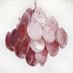 Vintage Murano Pink Disks Chandelier product image