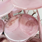 Vintage Murano Pink Disks Chandelier product image