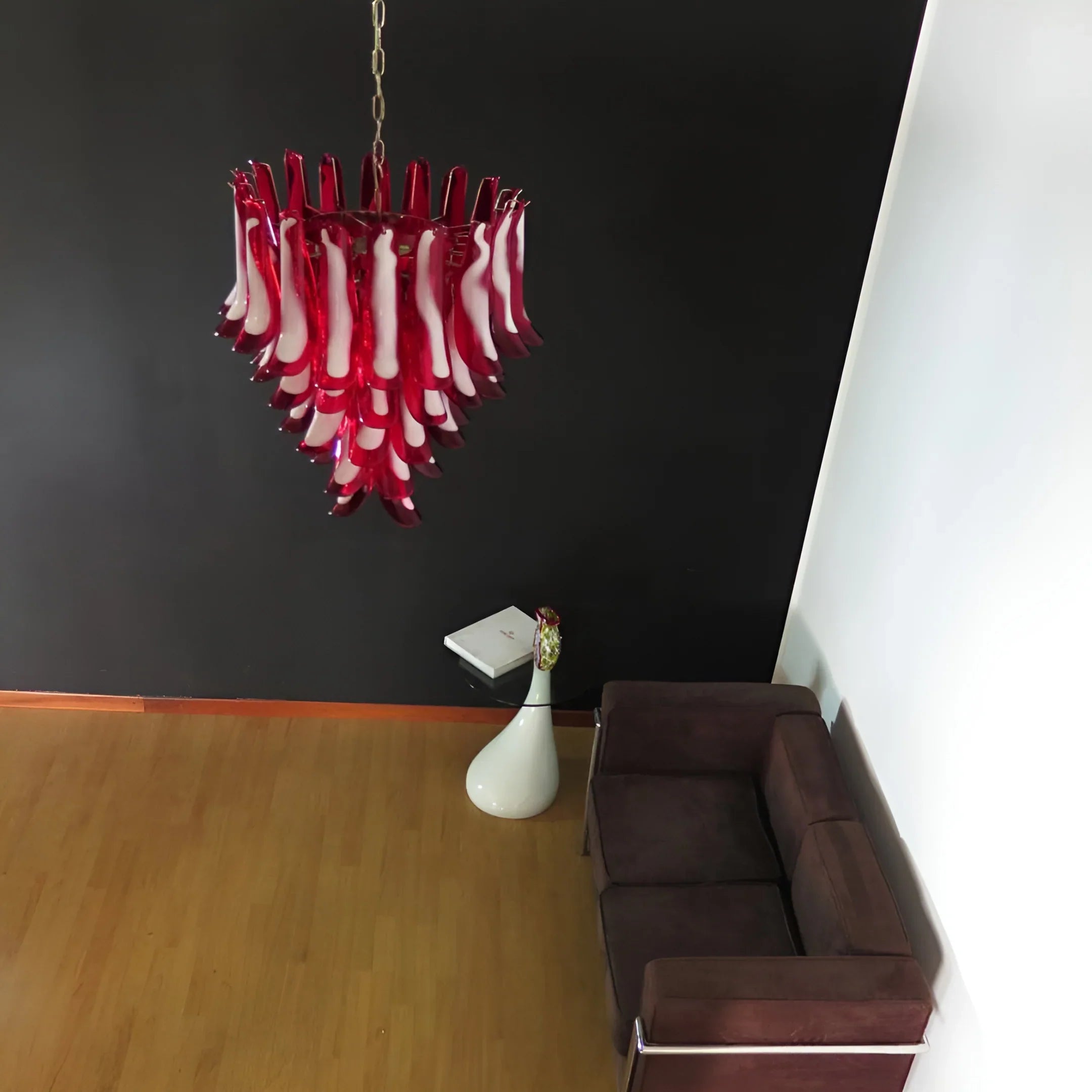 Vintage Red Murano Petals Chandelier product image