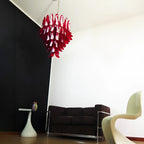 Vintage Red Murano Petals Chandelier product image
