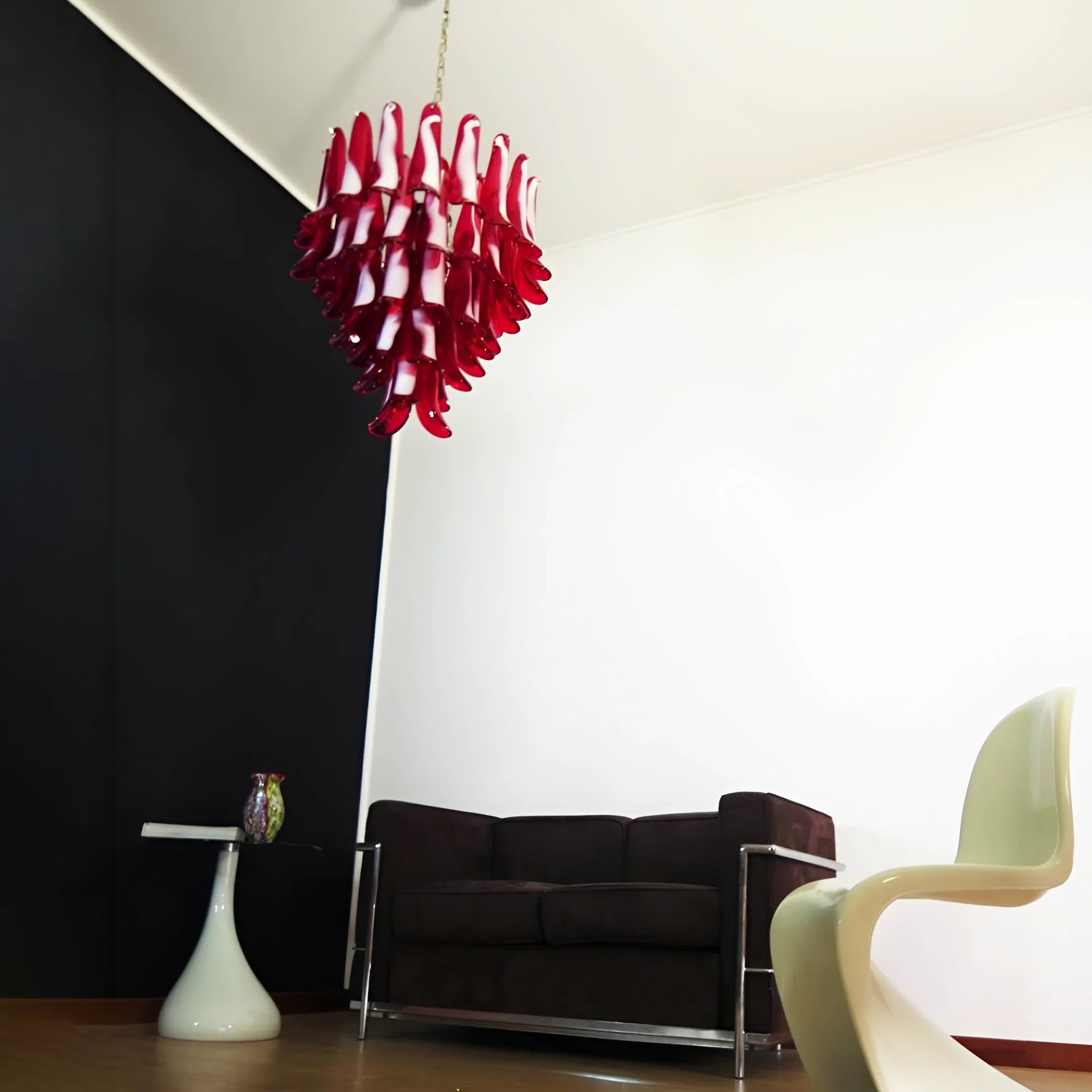 Vintage Red Murano Petals Chandelier product image