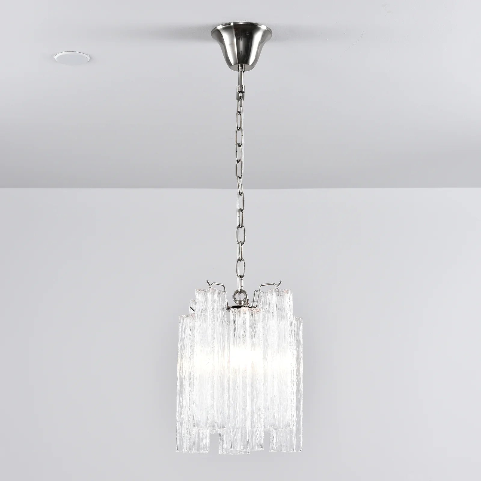 Vintage Transparent Murano Chandelier additional product view