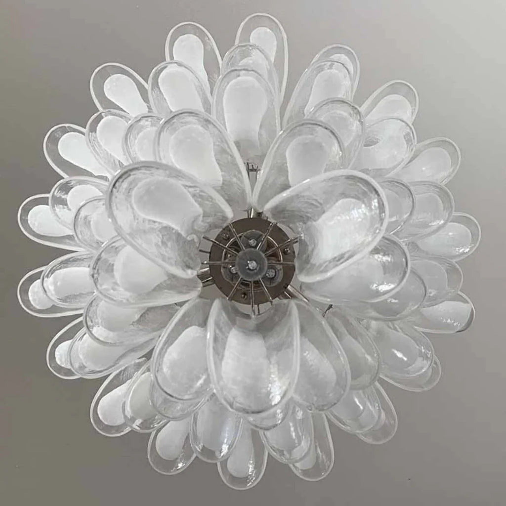 Vintage Transparent Murano Petals Chandelier product image