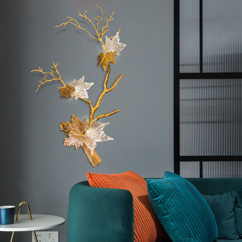 Mable Leaf Branch Wall Sconce by Bling Lighting Studio