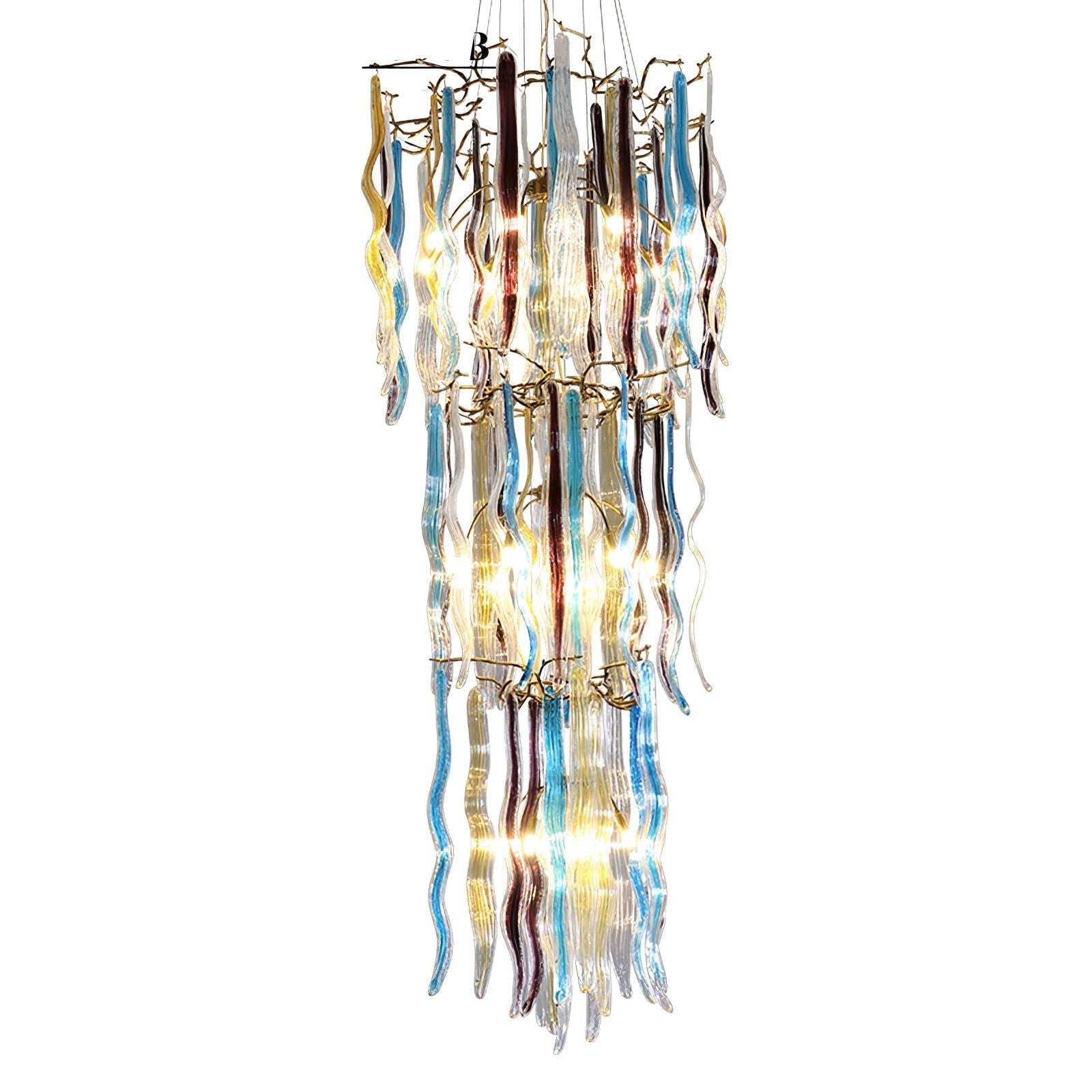 Waterfall Branch Colorful Chandelier product image