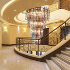 Waterfall Branch Colorful Chandelier material and finish detail