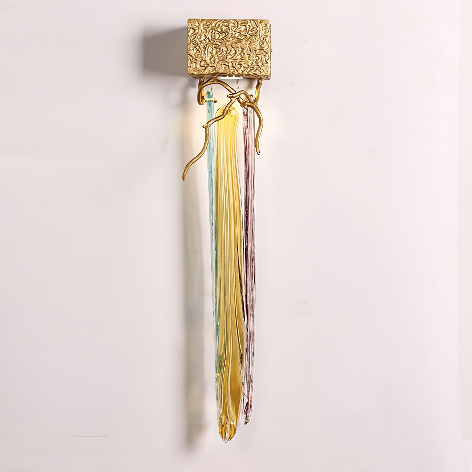 Waterfall Segmented Branch Wall Sconce material and finish detail