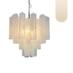 Star Shaped Tube White Clouds Glass Chandelier product image
