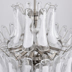 Contemporary White Cloud Glass Petals Chandelier product image