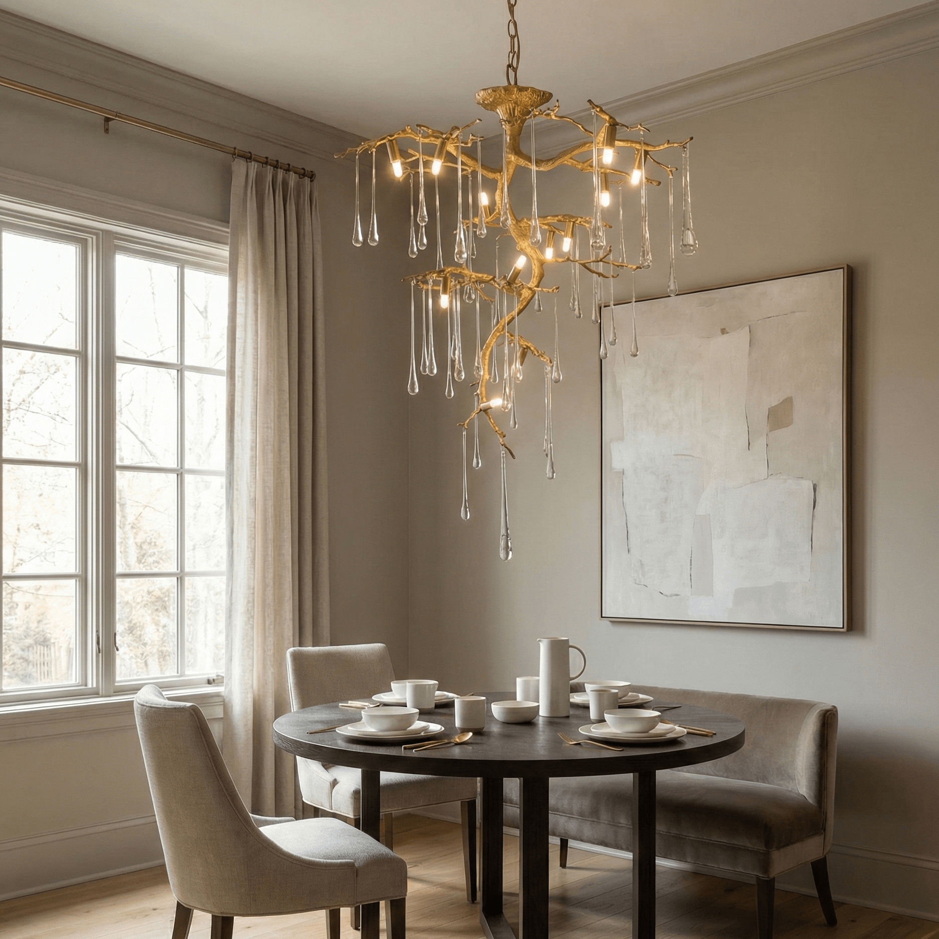 Willow Branching Crystal Chandelier by Bling Lighting Studio