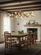 Zendas Branch Crystal Flower Chandelier by Bling Lighting Studio