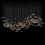 Amber Glass Drift Chandelier