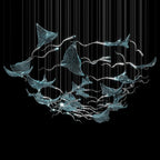 White Manta Branch Chandelier