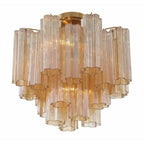 Addis Murano Glass Semi-Flush Ceiling Mount 17''W