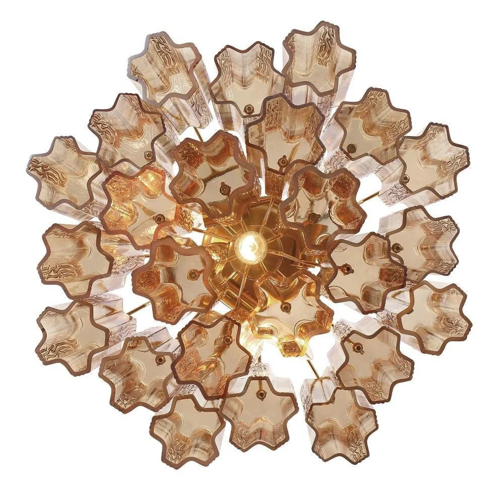 Addis Murano Glass Semi-Flush Ceiling Mount 17''W