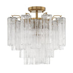 Addis Murano Glass Semi-Flush Ceiling Mount 17''W