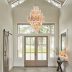 Geometric Crystal Prism Ceiling Chandelier detail view