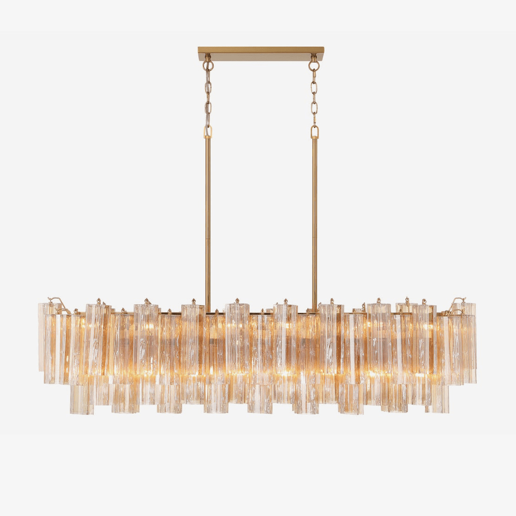 Luxury Addis Linear Chandelier by Bling Lighting Studio