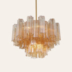 Addis Murano Glass Chandelier 17.8" 19.8" 22" 26.8" 32''D
