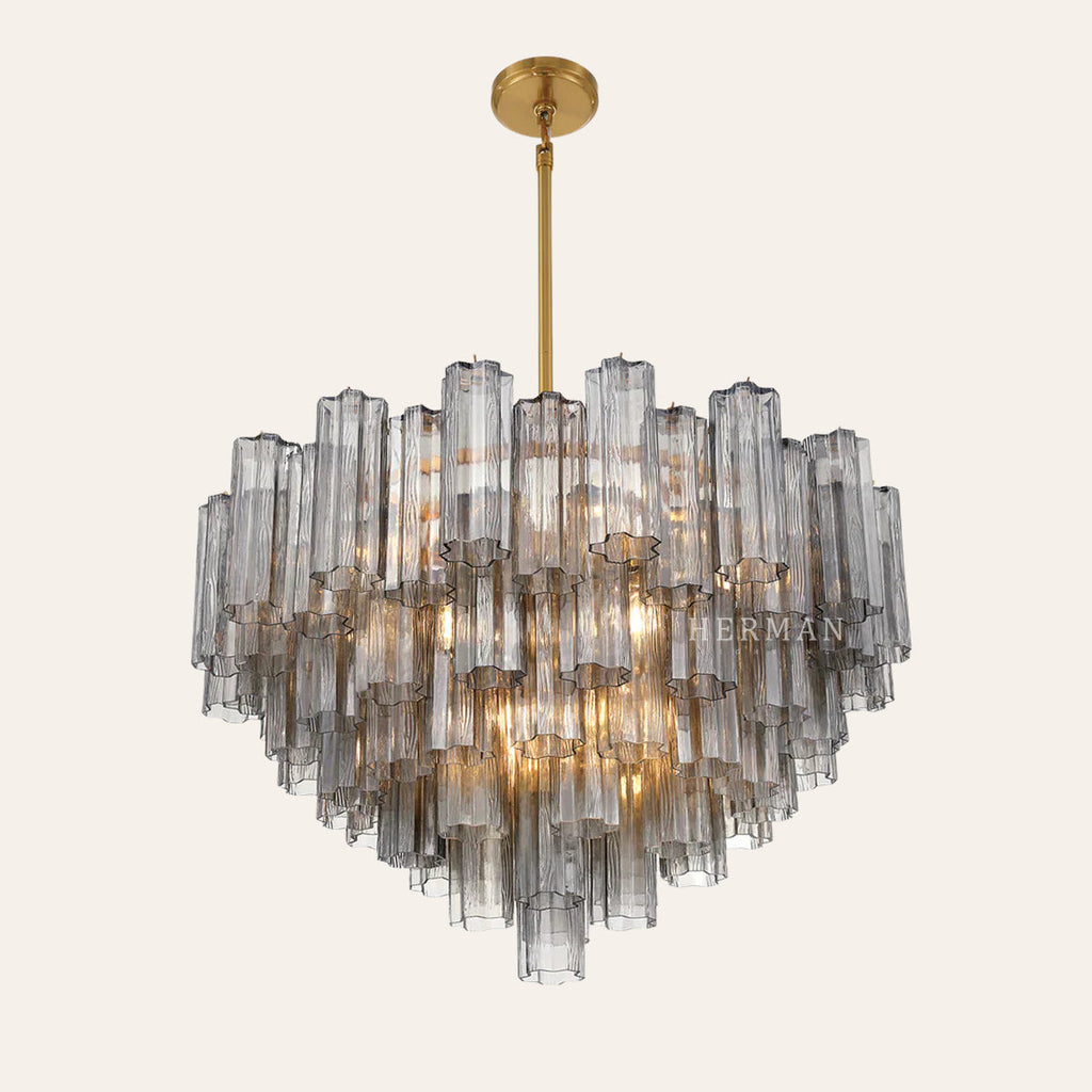 Addis Murano Glass Chandelier 17.8" 19.8" 22" 26.8" 32''D