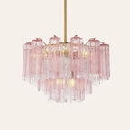Addis Murano Glass Chandelier 17.8" 19.8" 22" 26.8" 32''D