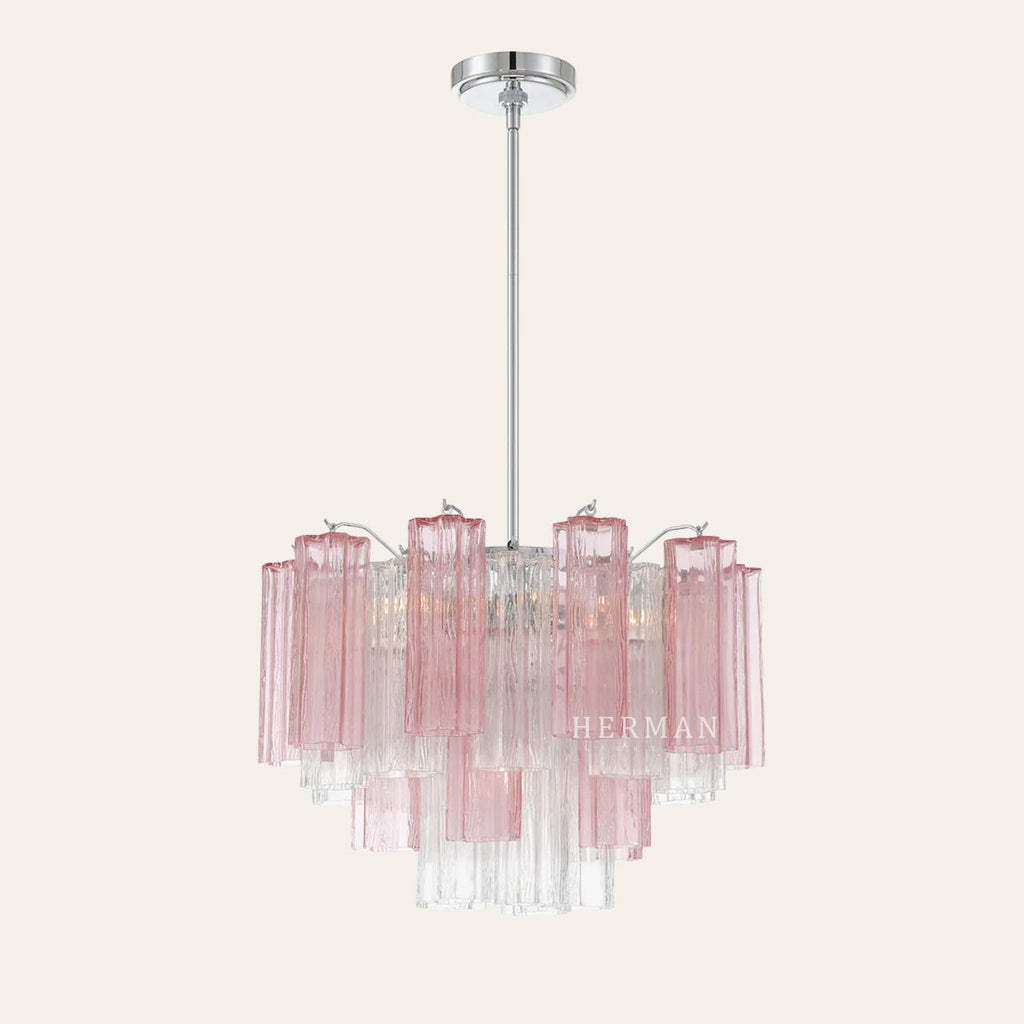 Addis Murano Glass Chandelier 17.8" 19.8" 22" 26.8" 32''D