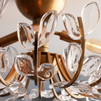Adela Flushmount lighting fixture detail view