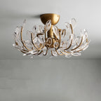 Adela Flushmount lighting fixture material and finish detail