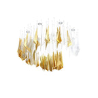 Airy Angled Glass Contemporary Chandelier product image