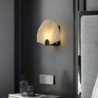 Alabaster Fan Wall Sconces