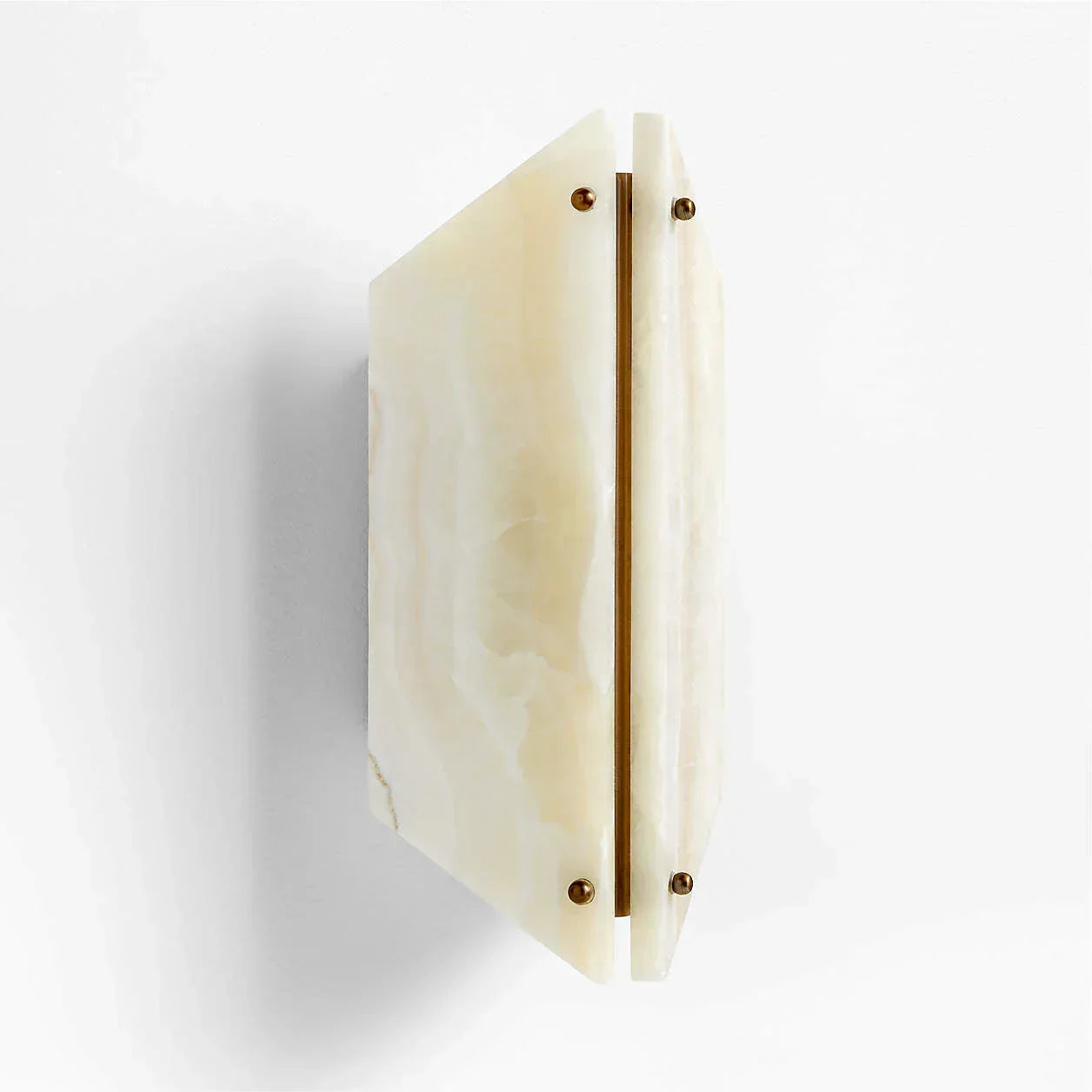 VEINA ALABASTER GEOMETRIC WALL LAMP ONYX by Bling Lighting Studio