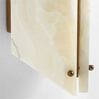 Alabaster Geometric Wall Lamp Onyx
