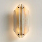 Alabaster Geometric Wall Lamp Onyx