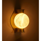 Alabaster Globe Wall Sconce