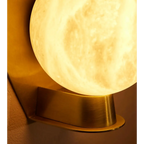 Alabaster Globe Wall Sconce