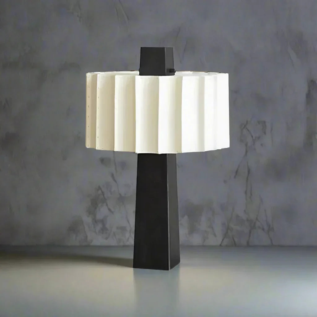 MARVIA ALABASTER PANTHEON TABLE LAMP by Bling Lighting Studio