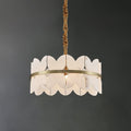 Alabaster Cloudscape Chandelier with 1/2 layer by Bling Lighting Studio