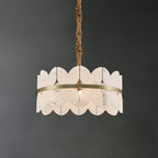 Alabaster Cloudscape Chandelier with 1/2 layer by Bling Lighting Studio