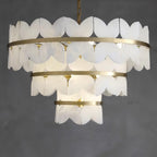 Alabaster Cloudscape Chandelier with 1/2 layer by Bling Lighting Studio